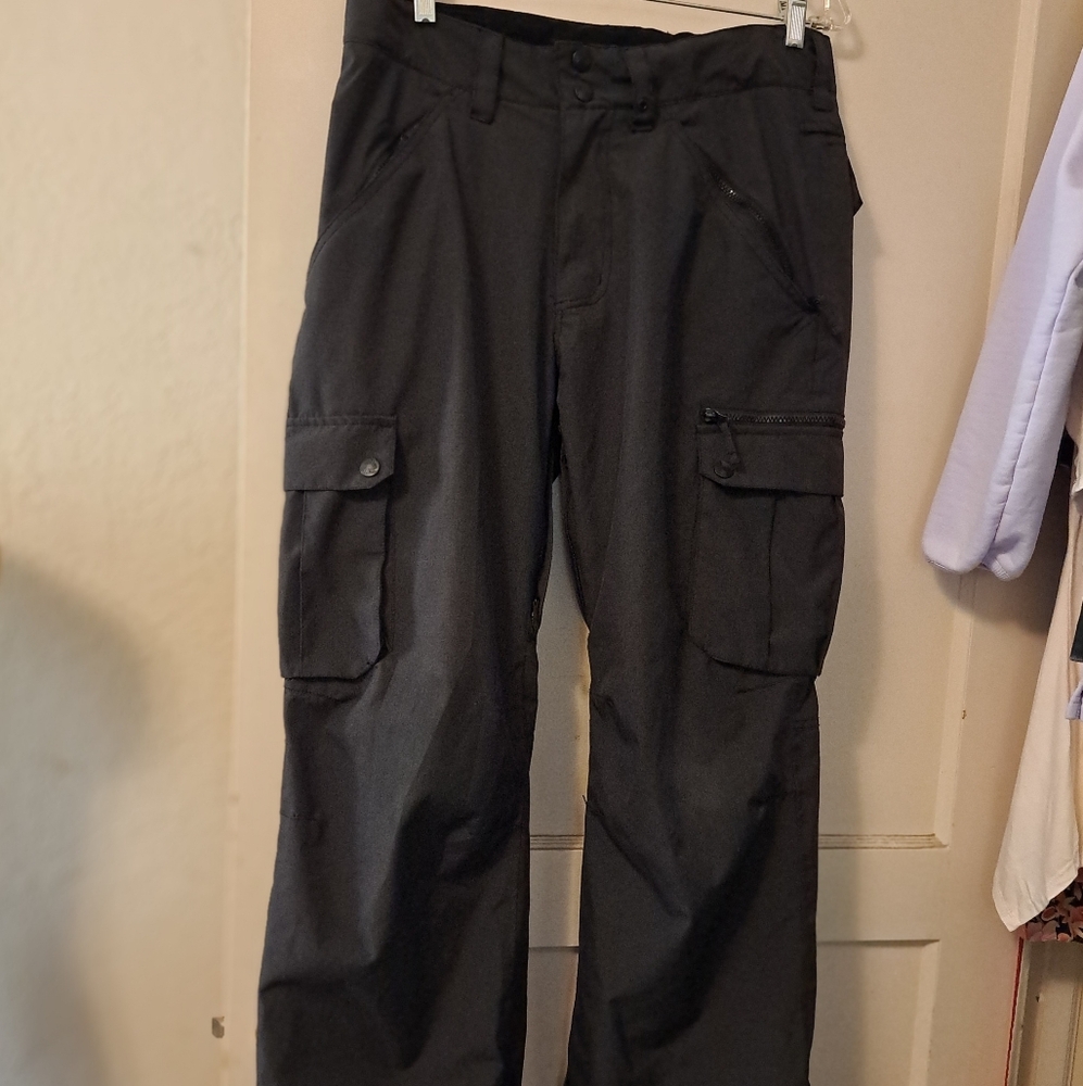 Sz M Aperture Black Waterproof Technical Outerware Lined Pants